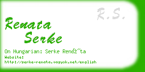 renata serke business card